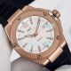 Replica IWC Ingenieur Rose Gold Watch White Dial Black Rubber (3)_th.jpg